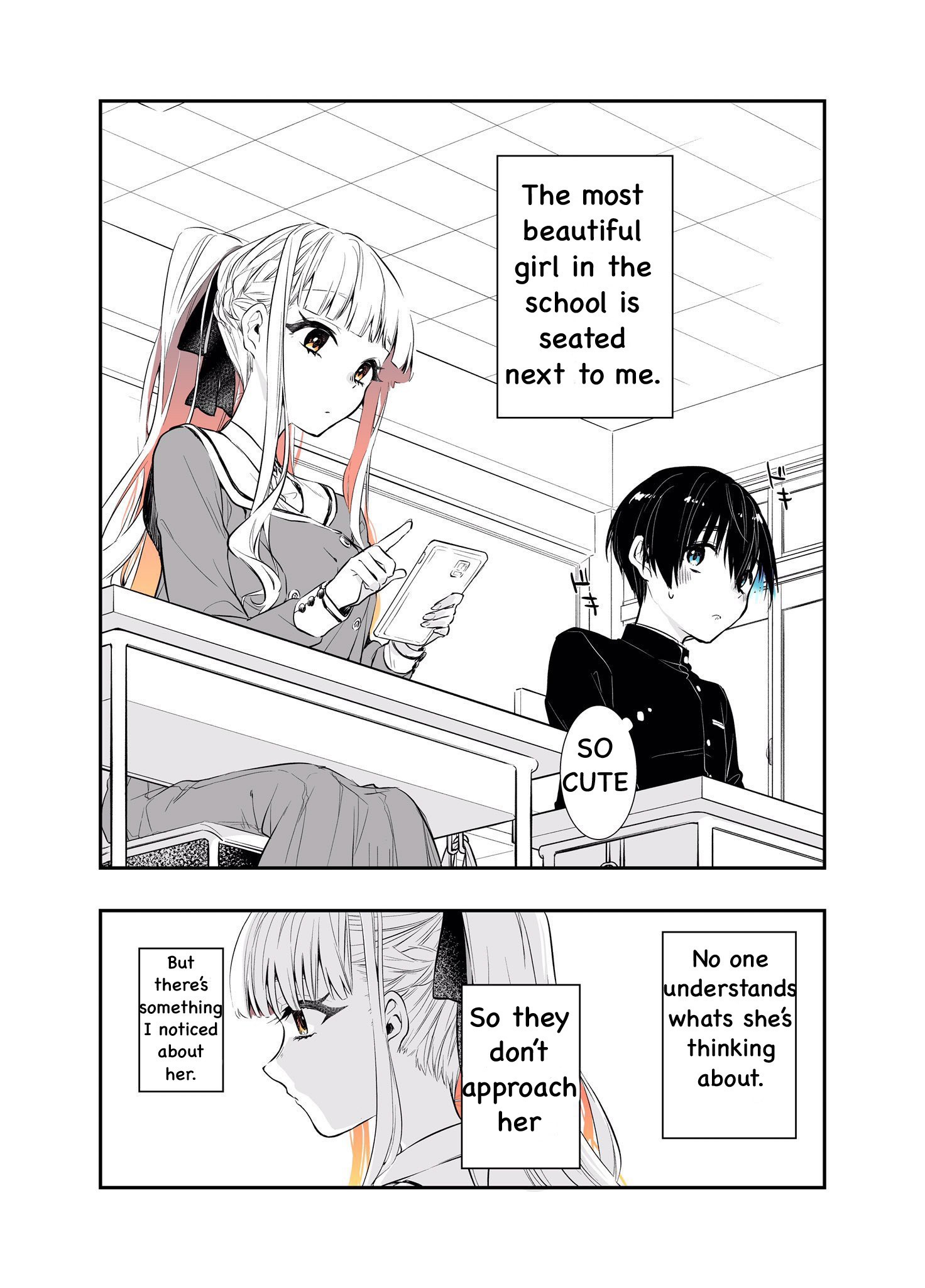 The Story of a Boy Who Sits Next to a Beautiful Classmate Chapter 1 1